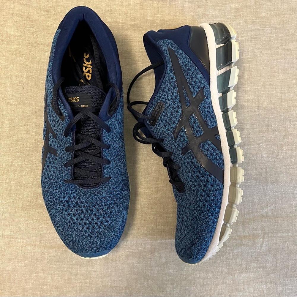 Asics blue knit gel quantum 360 T8G3N Size 9.5